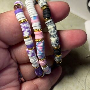 3pk bundle Colorful Beaded Bracelets